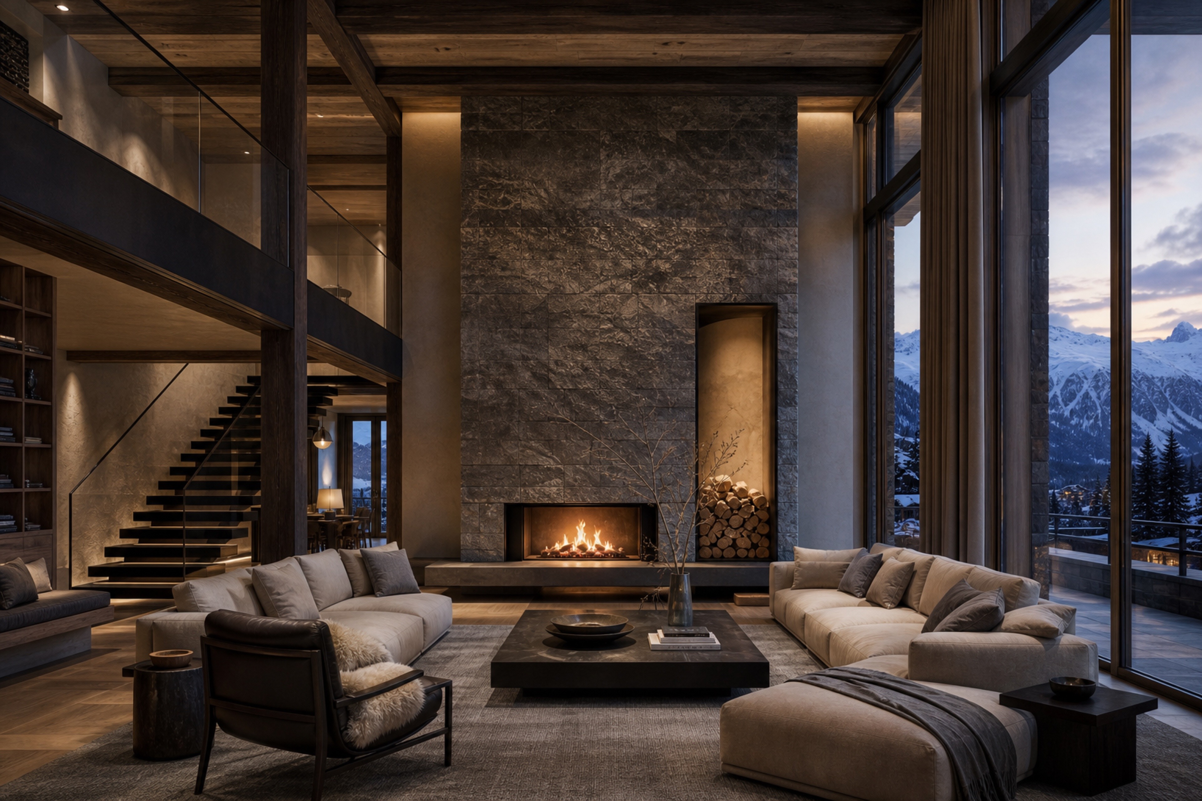 Engadin Chalet Living Room